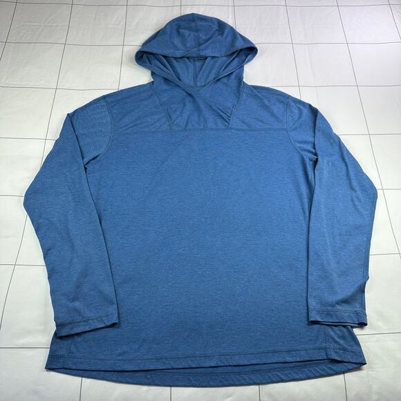 Stio Divide Lightweight Pullover Hoodie Womens XL Blue Stretch Long Sleeve Sun - Picture 1 of 6